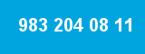 983 204 08 11 983 204 08 11